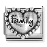 Nomination Composable Classic Link 330101/84 Family Heart in 925 Silver